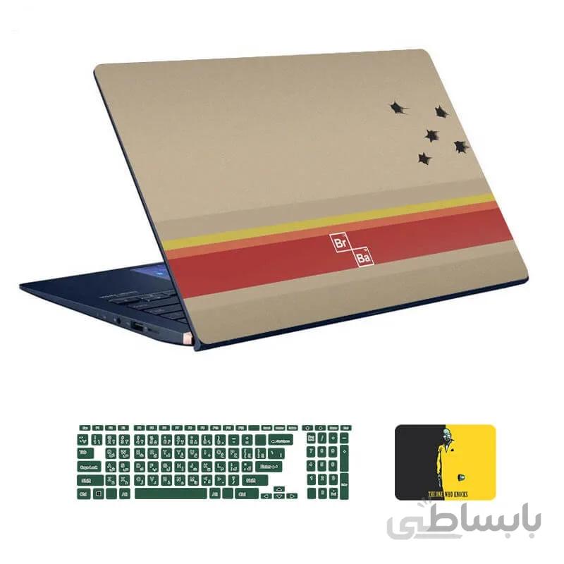 اسکین لپ تاپ طرح Breaking Bad کد ۰۳ به همراه استیکر کیبورد