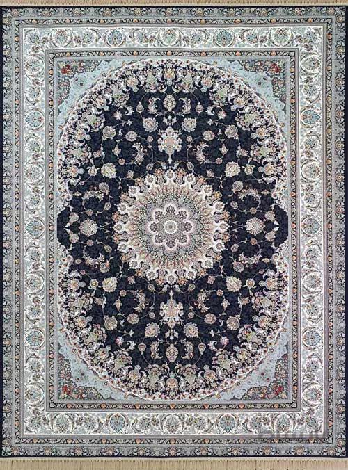 فرش طرح دستباف تبریز سرمه ای