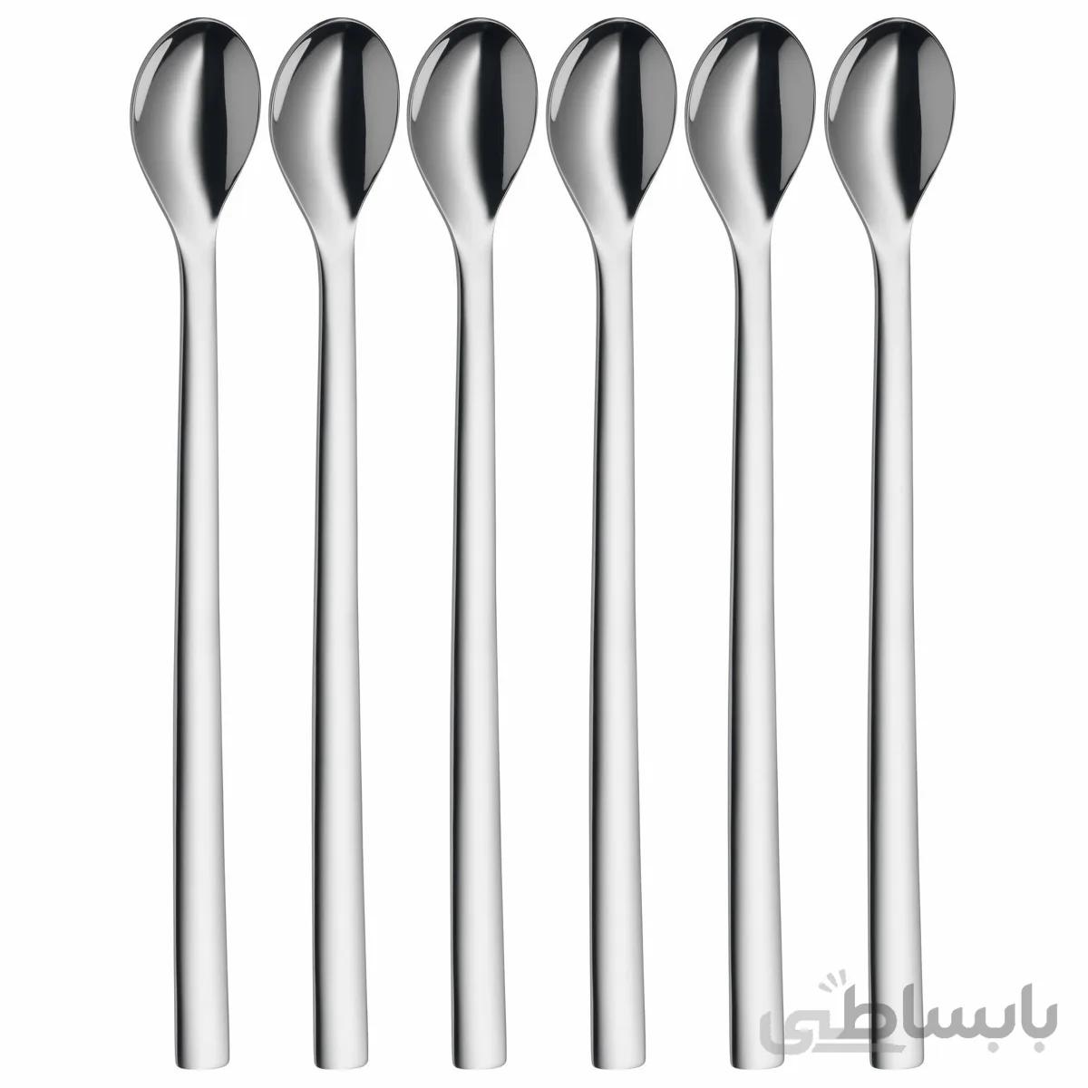 قاشق شربت خوری 6 پارچه دبلیو ام اف مدل WMF Long drink spoons NUOVA