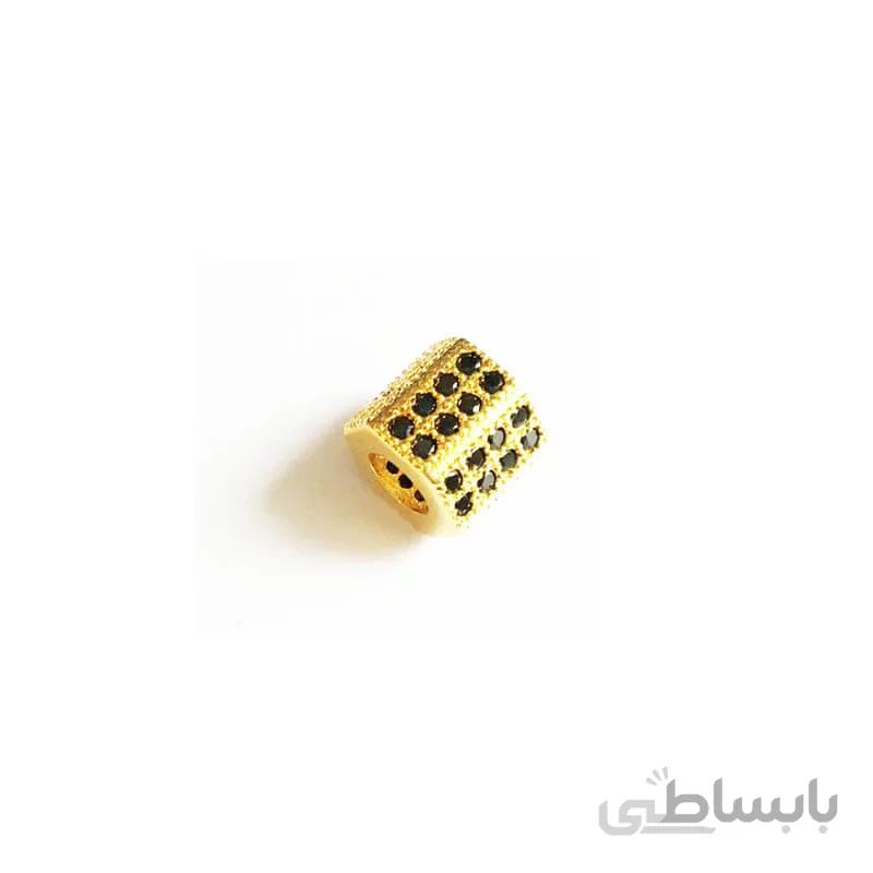 خرج کار نگین دار طلایی Swarovski سواروسکی 8mm