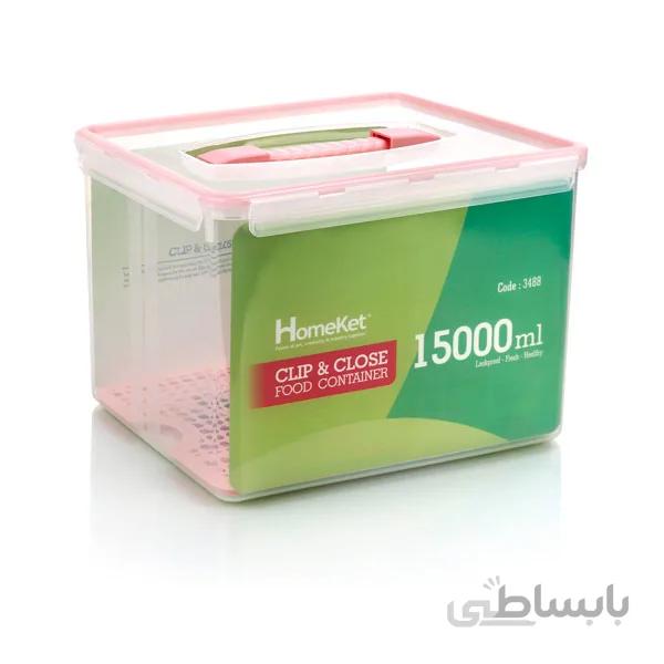 ظروف فریزری بزرگ هوم کت - 11900 میلی لیتر