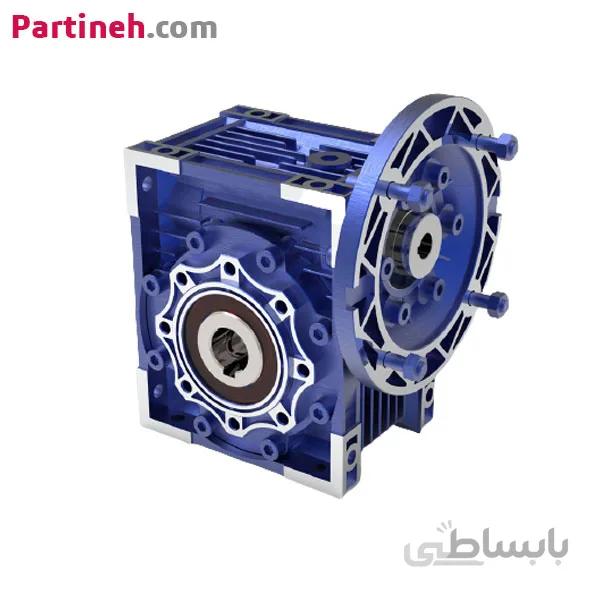 گیربکس کتابی حلزونی NMRV مدل W40 فلنج P63 B14 نسبت تبدیل 30:1 برند سهند ا Sahand NMRV Worm Gearbox W40 With P63 B14 Flange and 30:1 ratio