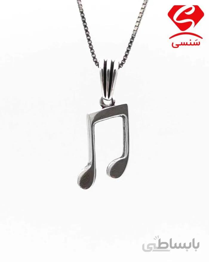 گردنبند نقره نت موسیقی