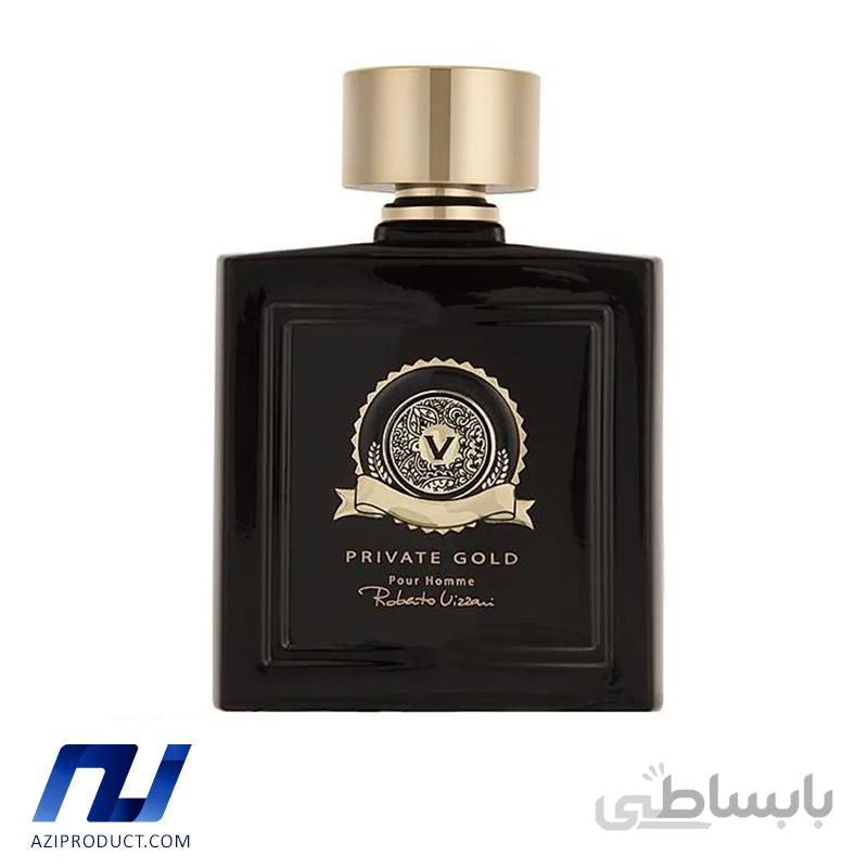 ادو تویلت مردانه روبرتو ویزاری مدل Private Gold حجم 100 میل
