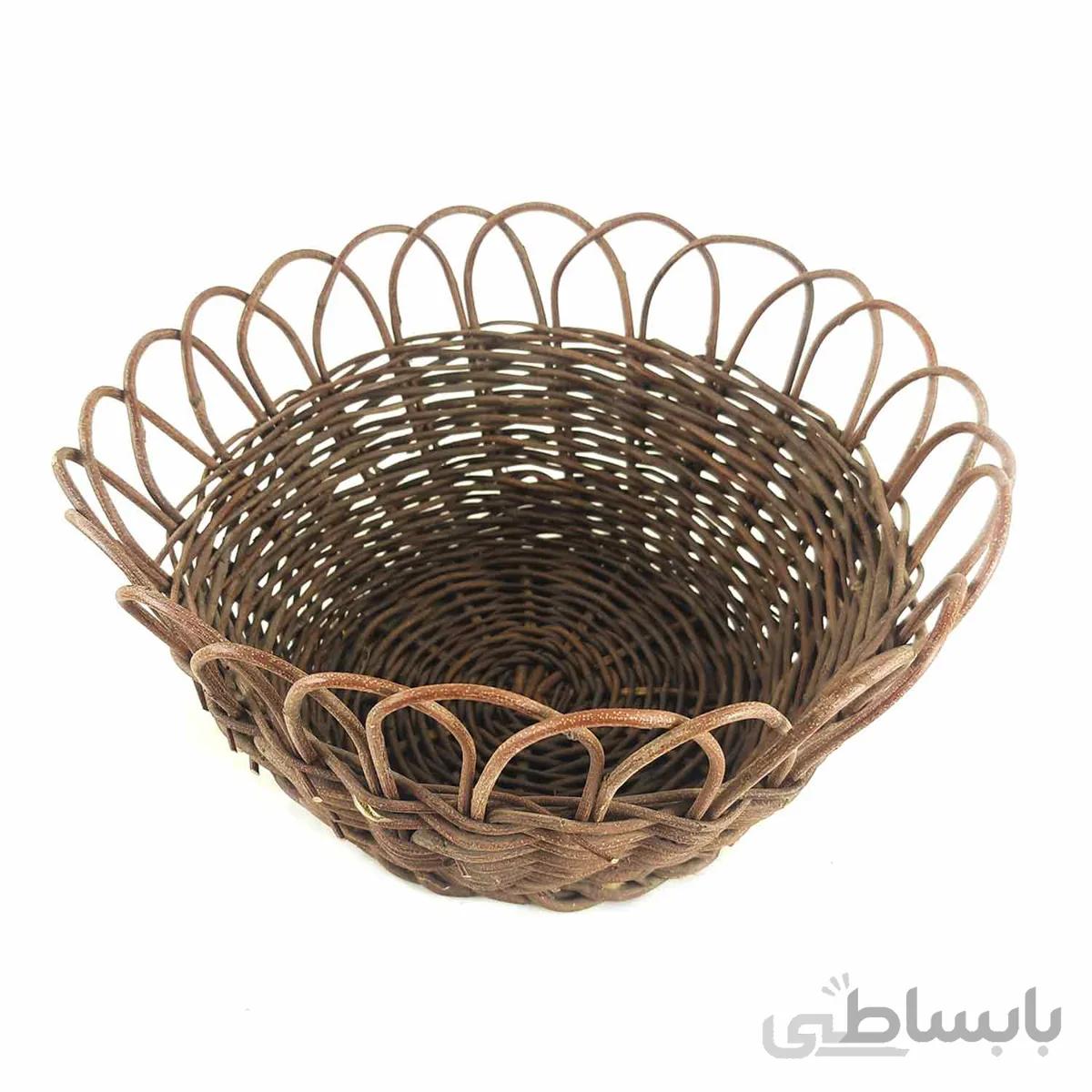 سبد میوه ارغوان بافی کردستان کد 105