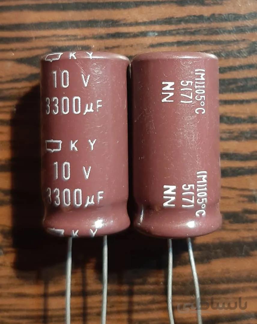 NIPPON 10V 3300 uF – خازن الکترولیت، ۱۰ ولت، ۳۳۰۰ میکروفاراد