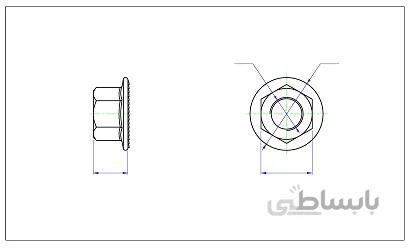 مهره واشر سر خود M12