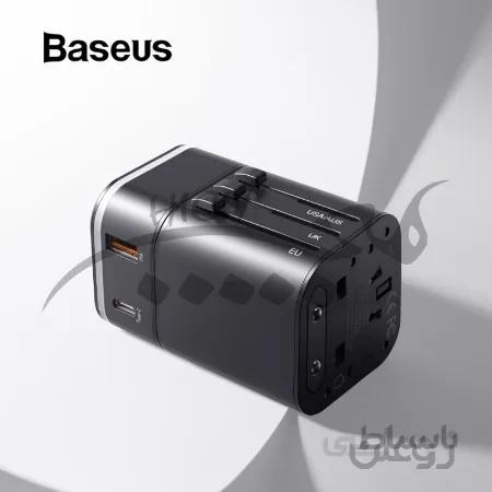 مبدل برق همه کاره Baseus Removable 2 in 1 Universal Adapter Quick Charger