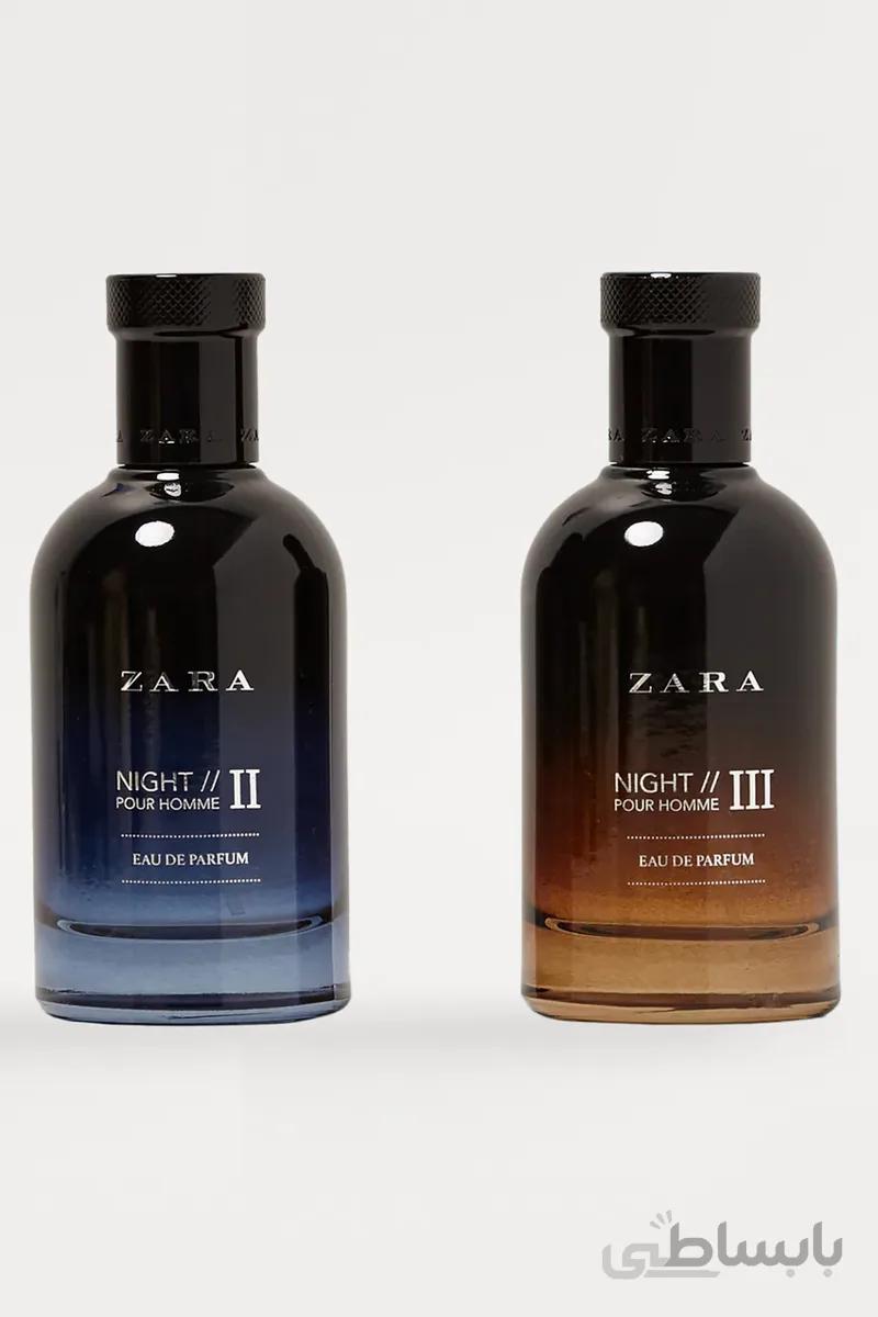 ست عطر و ادکلن مردانه زارا نایت پور هوم 3-2 Zara Night Pour Homme II-III EDP For Men