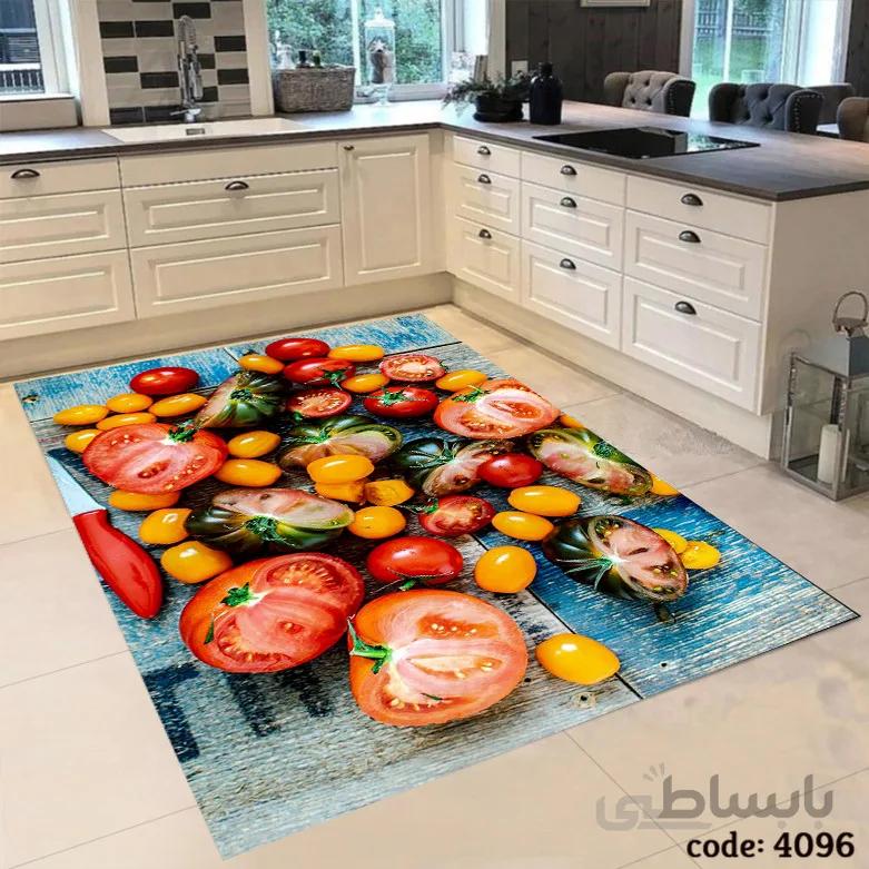 فرشینه اشپزخانه طرح گوجه های رنگی 4096