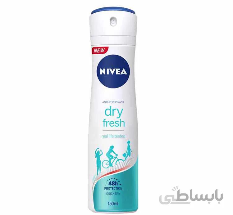 اسپری نیوا مدل درای فرش (Nivea Dry Fresh) زنانه