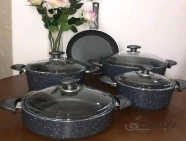 سرویس قابلمه و تابه گرانیتی ۹ پارچه
