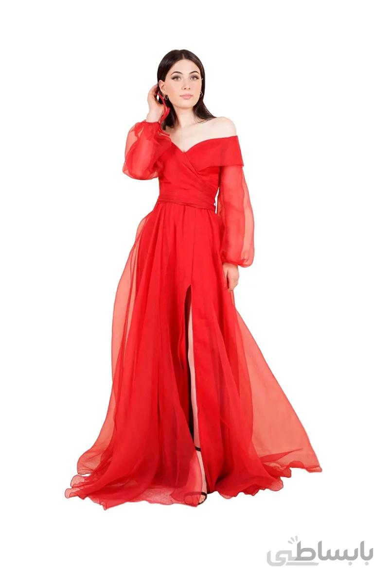 خرید لباس مجلسی زنانه شیک مجلسی برند SpringStore رنگ قرمز ty47308011