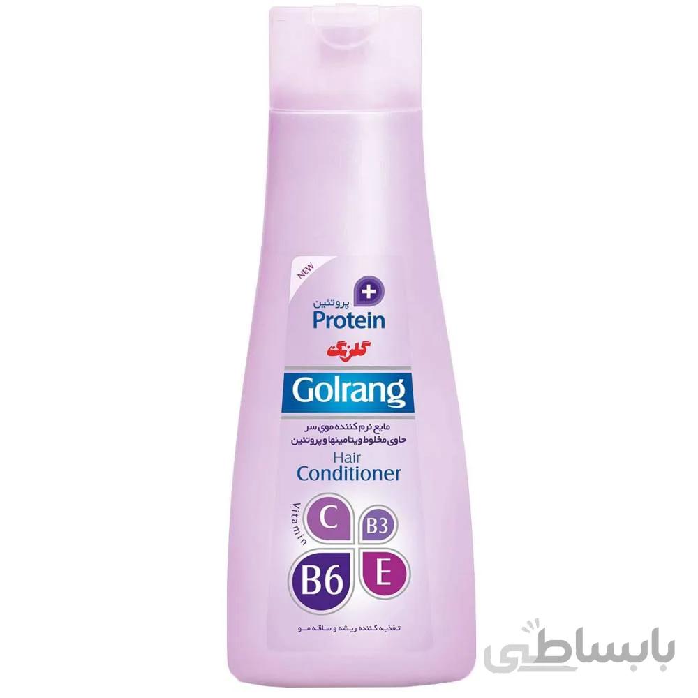 نرم کننده مو بنفش گلرنگ سری Plus Protein مقدار 880 گرم ا Golrang Plus Protein Purple Hair Conditioner 880g