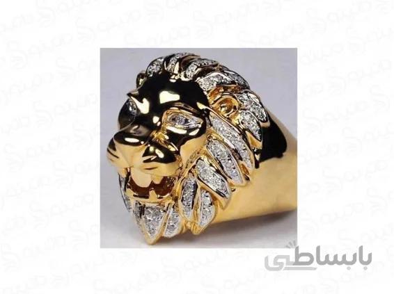 انگشتر طرح هیپ هاپ شیر 12510