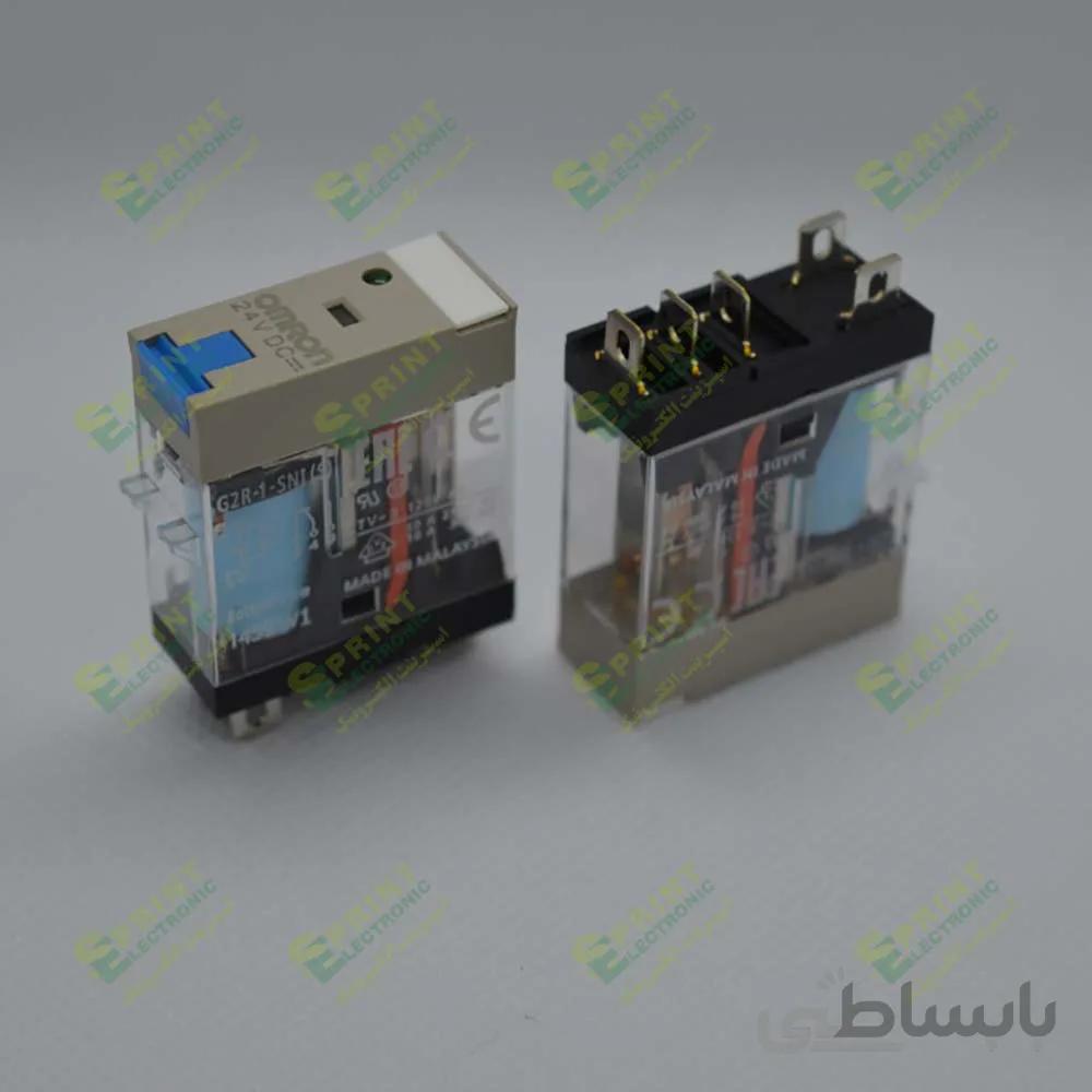 رله 24 ولت شیشه ای 5 پایه 10 آمپر Omron G2R-1SNI 24VDC