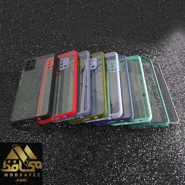 قاب شفاف سامسونگ A71 دور رنگی کد SA370