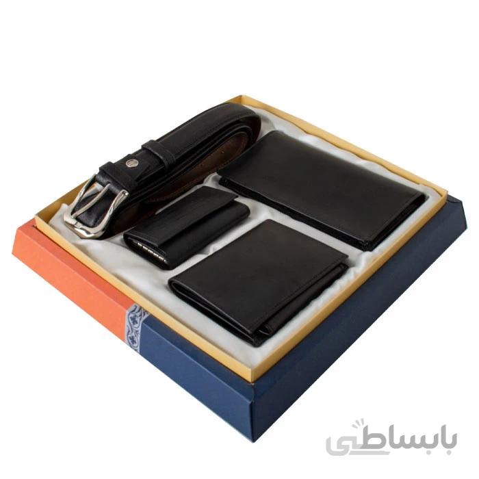 ست هدیه چرم مردانه کد M12