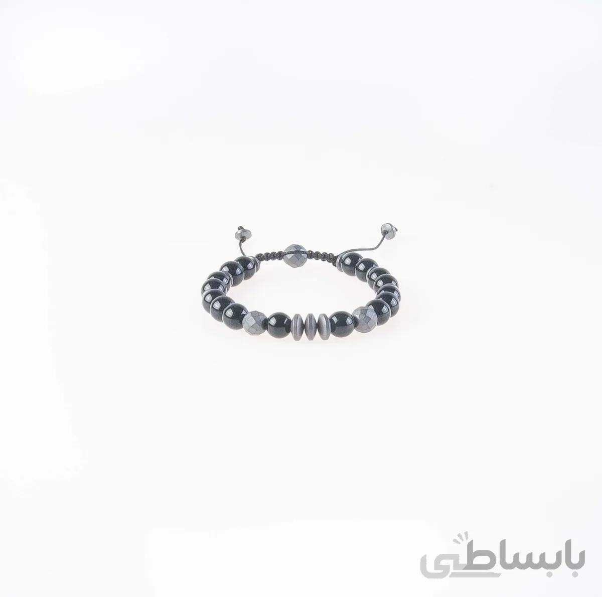 دستبند سنگی نگین دار مردانه PM1017