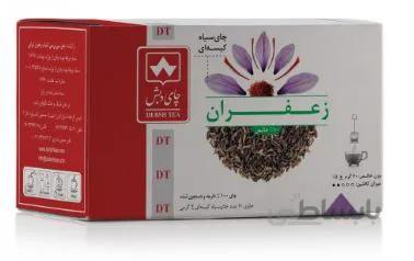 چای سیاه کیسه ای زعفرانی دبش بسته 20 عددی