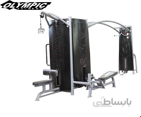 برترین دستگاه بدنسازی باشگاه المپیک فیتنس کراس آور مولتی جانگل 5034دستگاه بدنسازی زیر بغل دستگاه بدنسازی قایقی دستگاه بدنسازی صلیب کراس اور