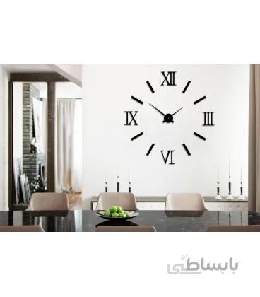 ساعت دیواری طرح مدرن رومی (مشکی)