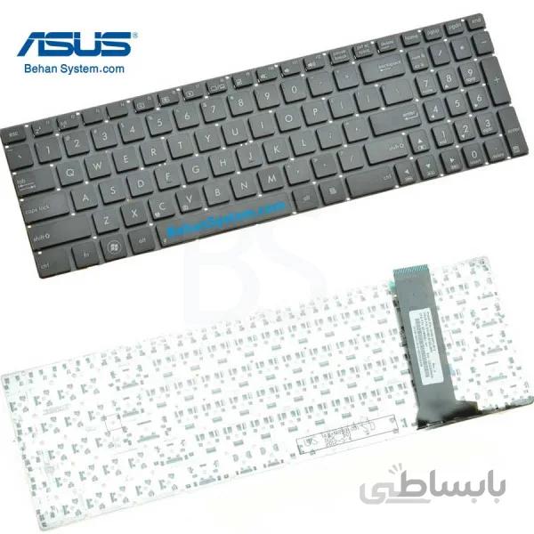کیبورد لپ تاپ ASUS مدل Q550 ا به همراه لیبل کیبورد فارسی جدا گانه