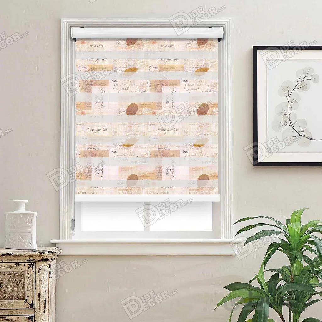 پرده زبرا چاپی دو رو طرح دار کد ZMP-556