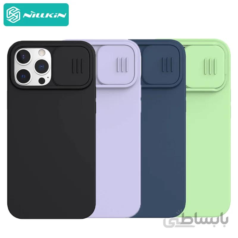 قاب سیلیکونی نیلکین آیفون 13 پرو مکس با قابلیت شارژ مگ سیف Nillkin Apple iPhone 13 Pro Max CamShield Silky Magnetic silicone case
