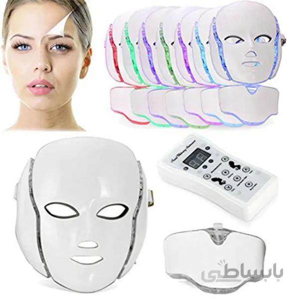ماسک LED صورت و گردن با ٧ رنگ | ماسک صورت LED