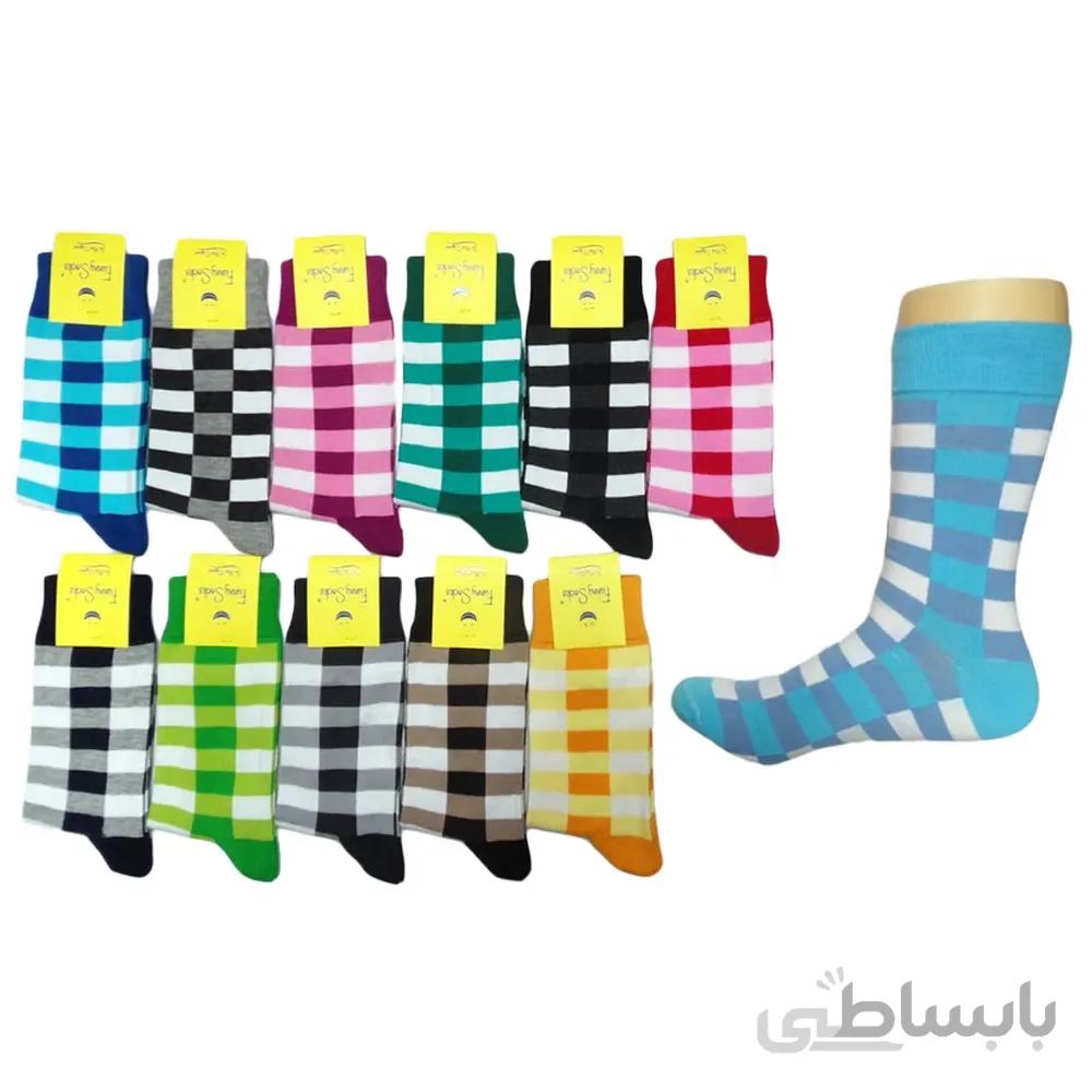 جوراب ساق بلند مردانه Funny Socks کد 136