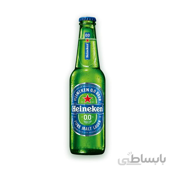 آبجو بدون الکل هاینیکن شیشه ای ۴۷۰ میلی لیتر Heineken