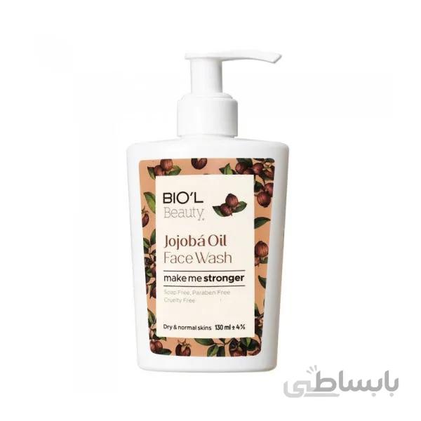 فيس واش كرمی حاوی روغن جوجوبا مناسب پوست خشک و نرمال 130ميل بیول ا Biol Face Wash Jojoba Oil For Dry And Normal Skin 130ml