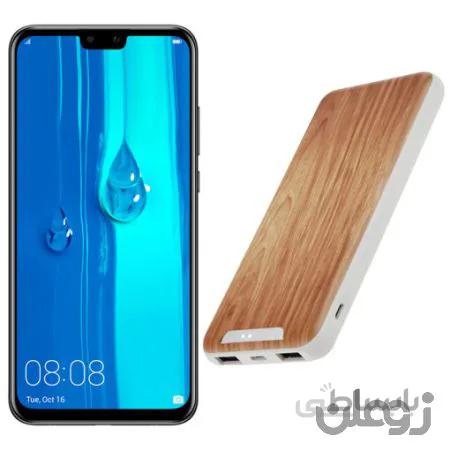 گوشی موبایل هوآوی مدل Y9 2019 JKM-LX1 دو سیم کارت ظرفیت 64 گیگابایت و رم 4 گیگابایت به‌همراه شارژر همراه تسکو مدل TP 842N ظرفیت 10000 میلی‌آمپر‌ساعت