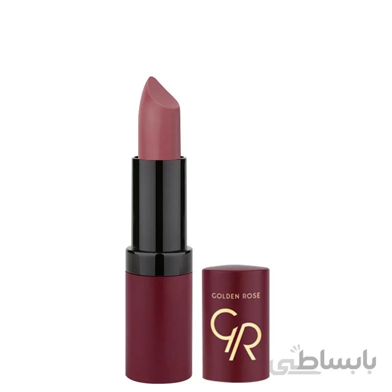 رژ لب مات مخملی گلدن رز شماره 14 ا Golden Rose Matte Velvet Lipstick No. 14