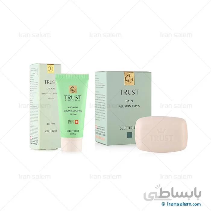 کیت ضد جوش و آکنه تراست ا Trust Anti Acne Cream and Pain
