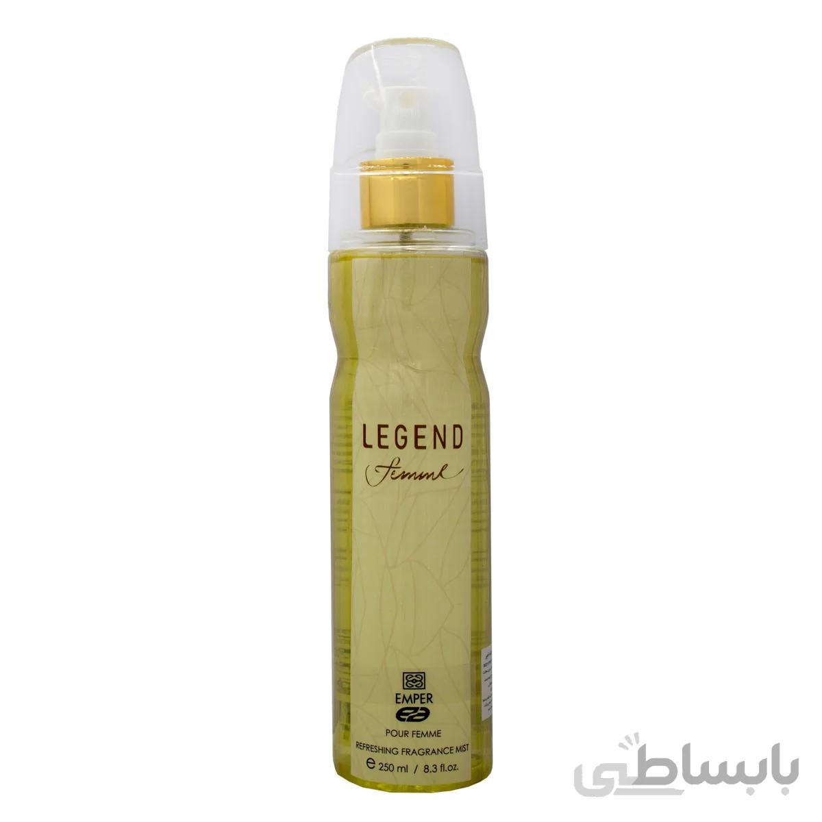بادی اسپلش زنانه امپر مدل Legend حجم 250 میلی لیتر