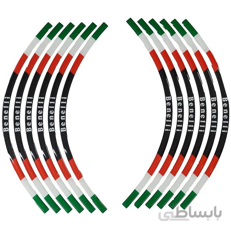 دور رینگی موتور سیکلت بنلی طرح پرچم ایتالیا
