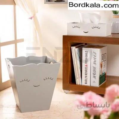 سطل دستمال چوبی