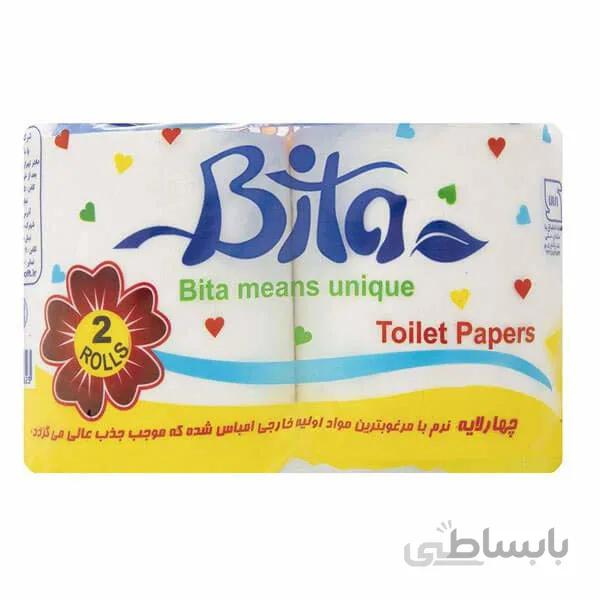 دستمال توالت 2 رول بی تا در بسته 36 عددی ا bita napkin 2twins