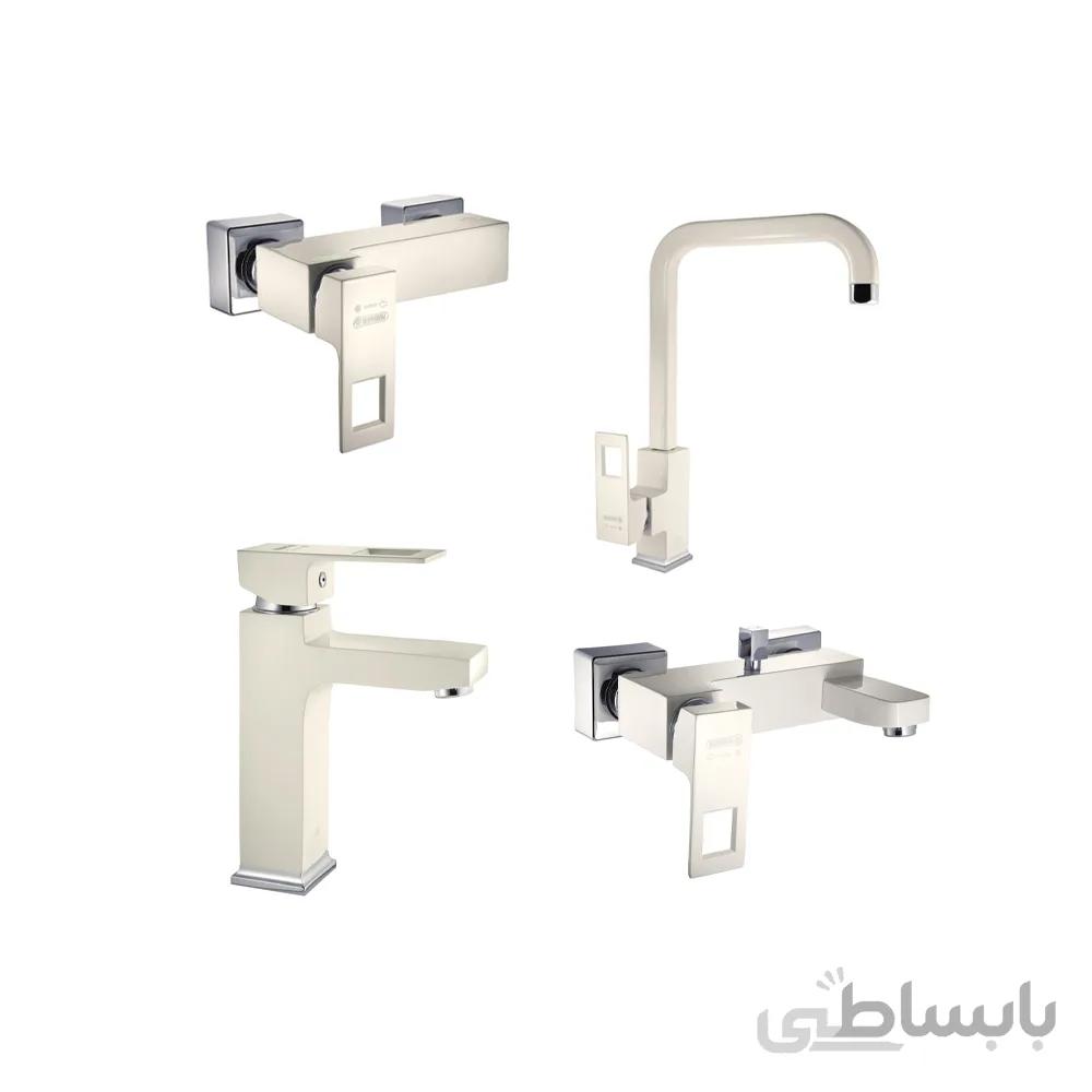 ست شیرآلات درخشان مدل جزیره وایت