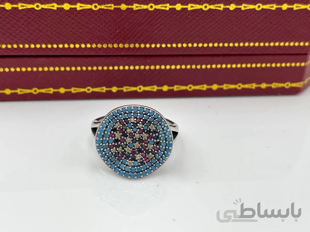 انگشتر نگین کاری چشم نظر