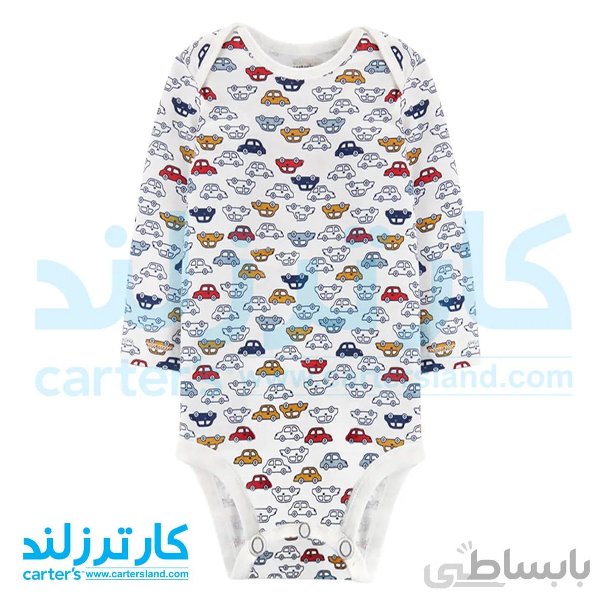 بادی آستین بلند نوزادی پسرانه کارترز کد 1729