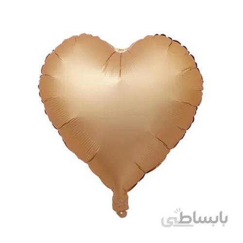بادکنک فویلی قلب کروم طلایی