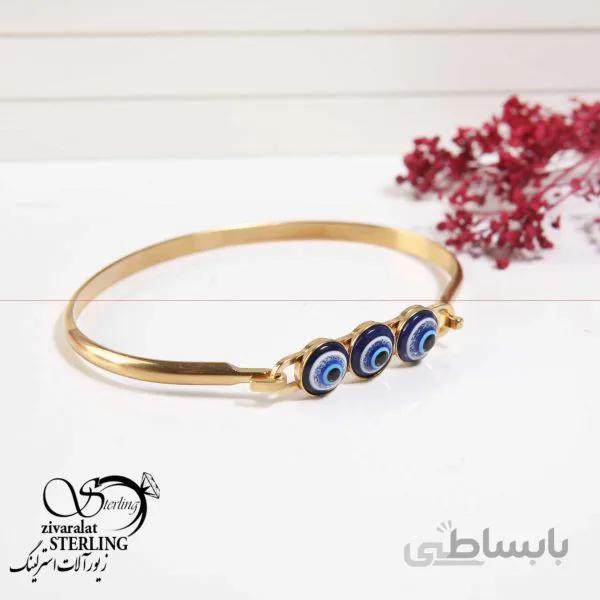 دستبند زنانه طرح سه نظر