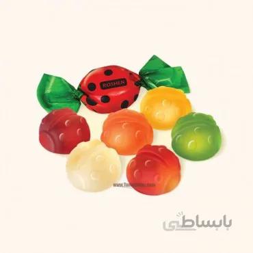 مخلوط پاستیل میوه ای شیرین ROSHEN کفشدوزکی - نیم کیلویی