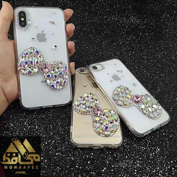 قاب شفاف آیفون Iphone X / Xs طرح ملیله برجسته کد IP618A