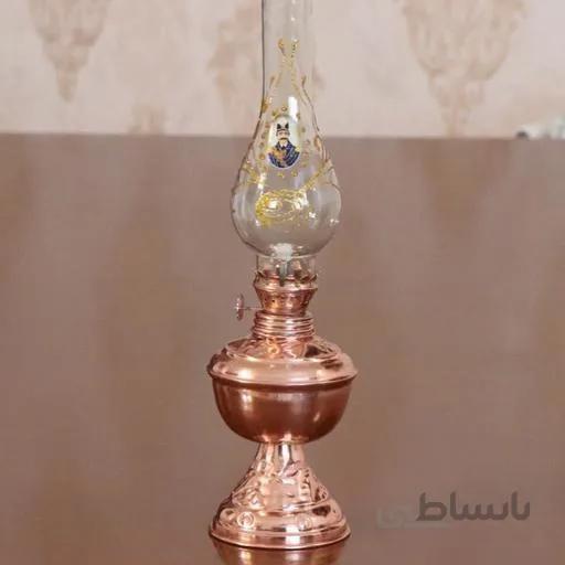 چراغ گردسوز مسی (قلمزده) شاه عباسی طرح قدیمی نانو شده