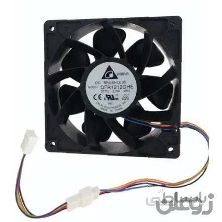 فن دستگاه ماینر M1, M3x, S9 , E10 , M3 اورجینال + رابط افزایش (ANT MINER FAN) آکبند