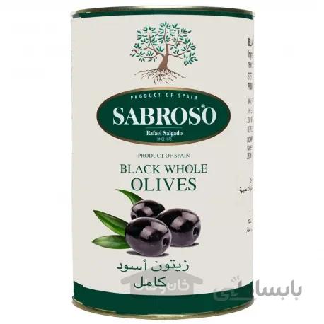 زیتون سیاه پرورده سابروسو 4.100 کیلوگرم SABROSO